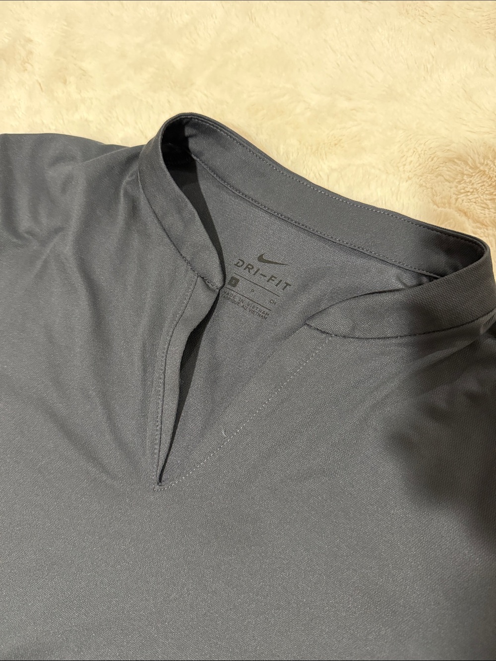 Women's Nike Dark Grey Short Sleeve V-Neck Top - Picture 5 of 5